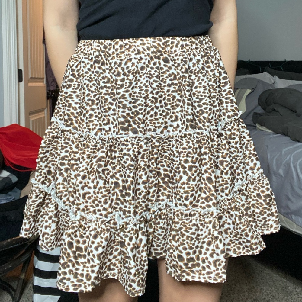 cheetah skirt